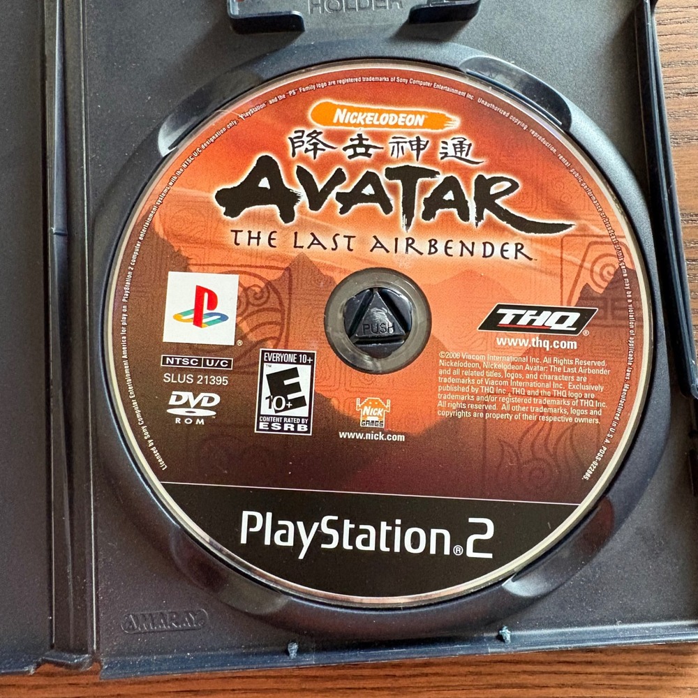 THQ Avatar The Last Airbender Video Game PS2‎ Good Condition No Cover